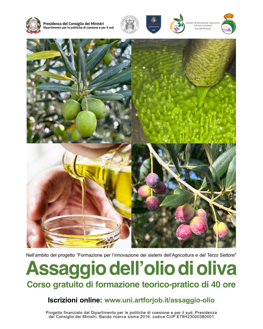 Corso Assaggio Olio di OLiva